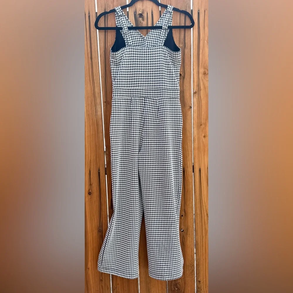 Abercrombie Kids Black & White Girls Houndstooth Jumpsuit - Size 13/14 - Picture 5 of 7